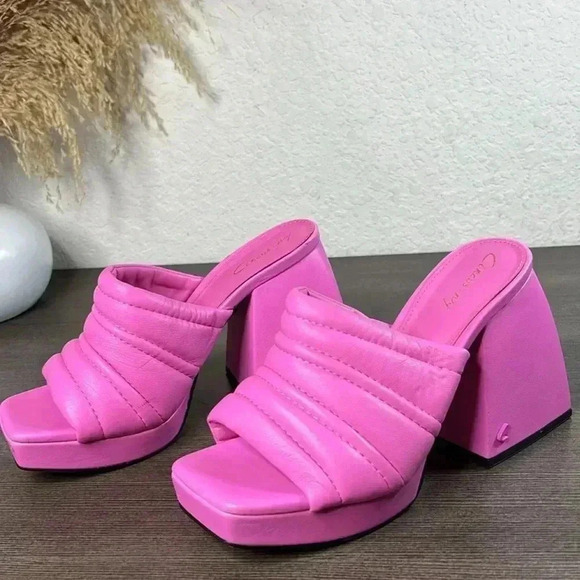 Circus by Sam Edelman Marlie Women's Size 5 Pink Crush Platform Sandal Shoes - Picture 9 of 16